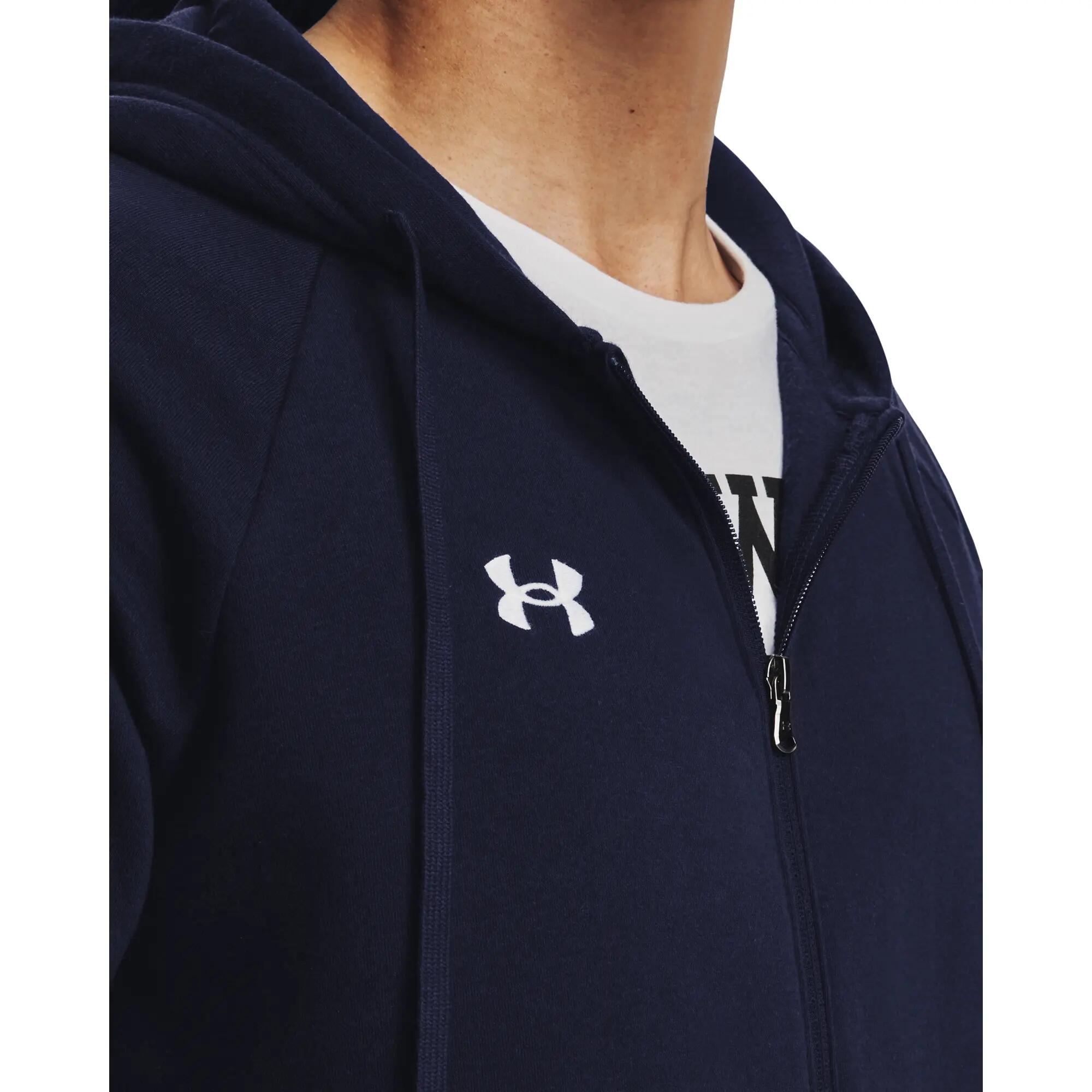Sudadera de Forro Polar Azul Under Armour Rival para Hombre 3/7