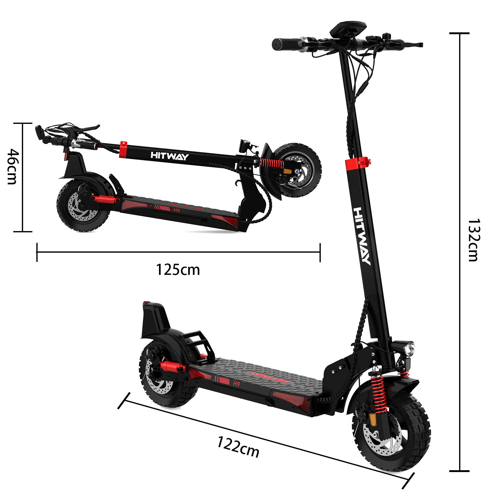 Trottinette Électrique Pliable 748Wh 70km Pneus Gonflables 10" H9 7/7