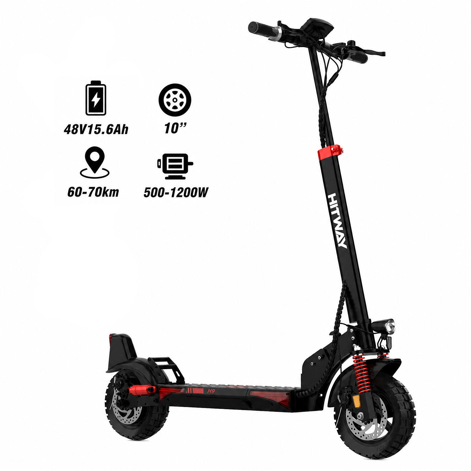 Trottinette Électrique Pliable 748Wh 70km Pneus Gonflables 10" H9 6/7
