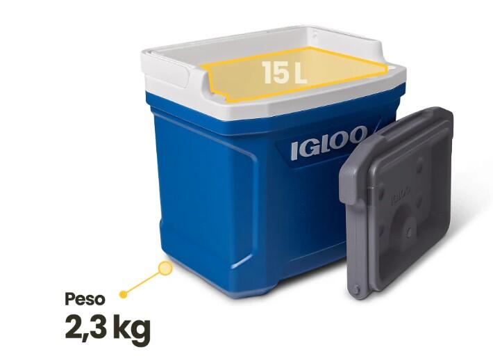 GLACIÈRE RIGIDE IGLOO LATITUDE 16 CAPACITÉ 15L COULEUR BLEU 2/4