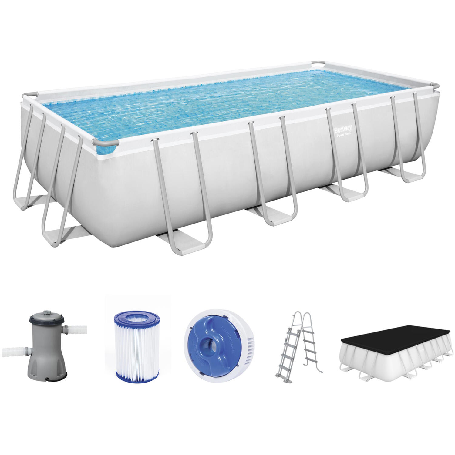 Piscine hors sol - Steel Pro gris 3/6