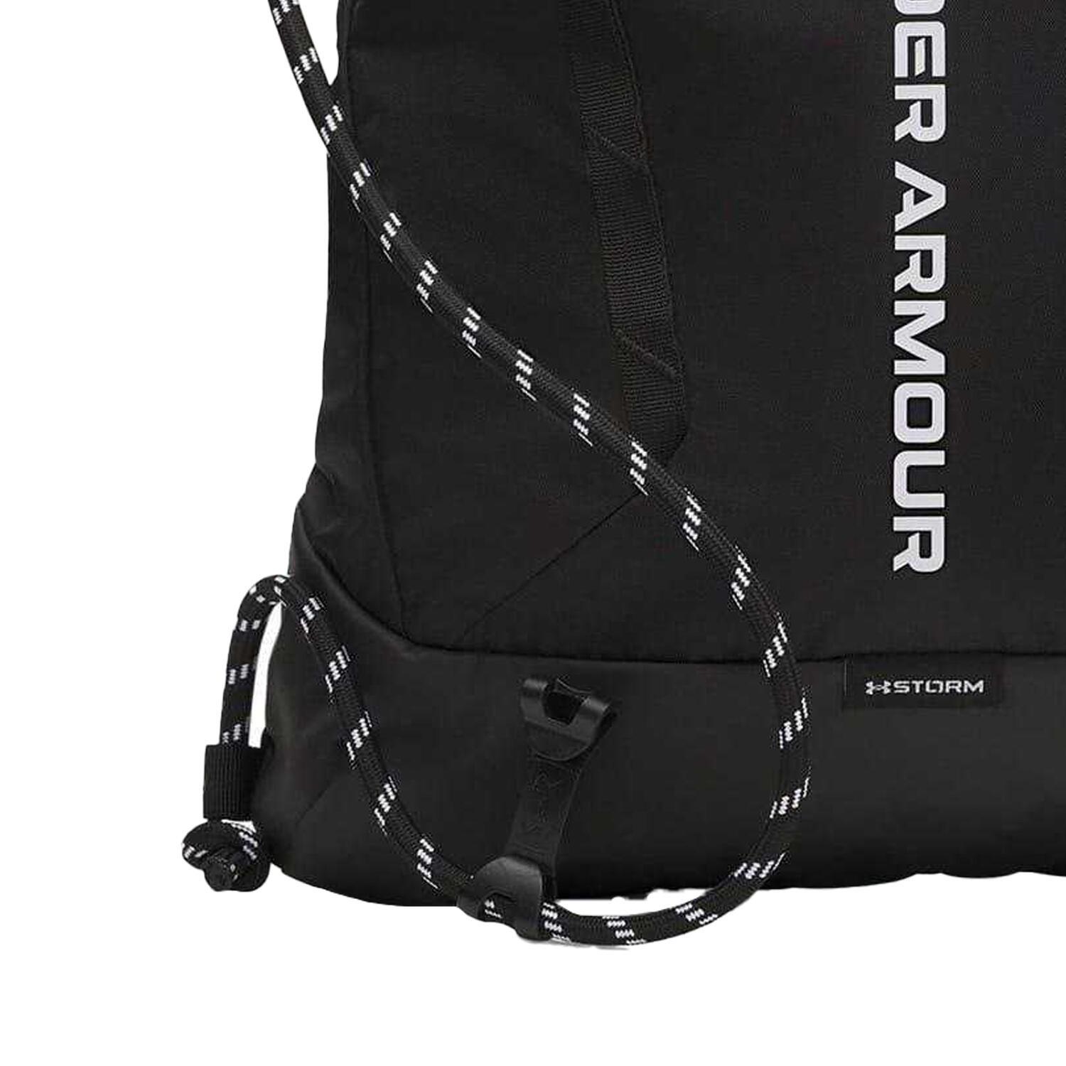Mochila de Cuerdas Gimnasio Diseño Logotipo Hustle Negro Talla Única 3/5