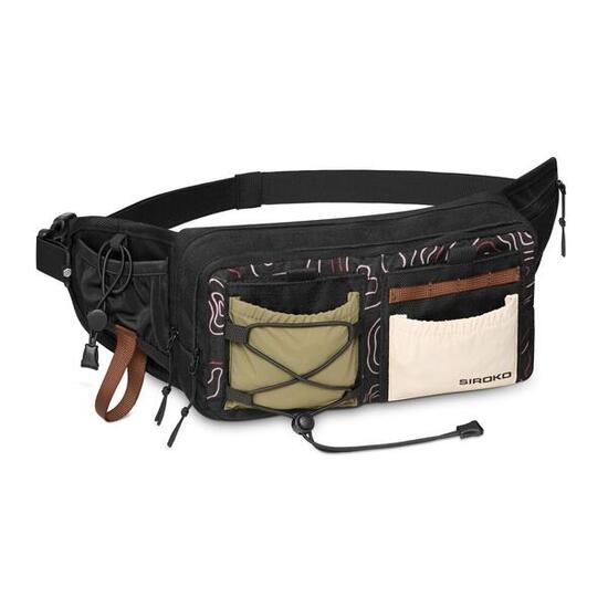 Marsupio 5L multifunzione escursionismo Uomo e donna Narrows Black Nero