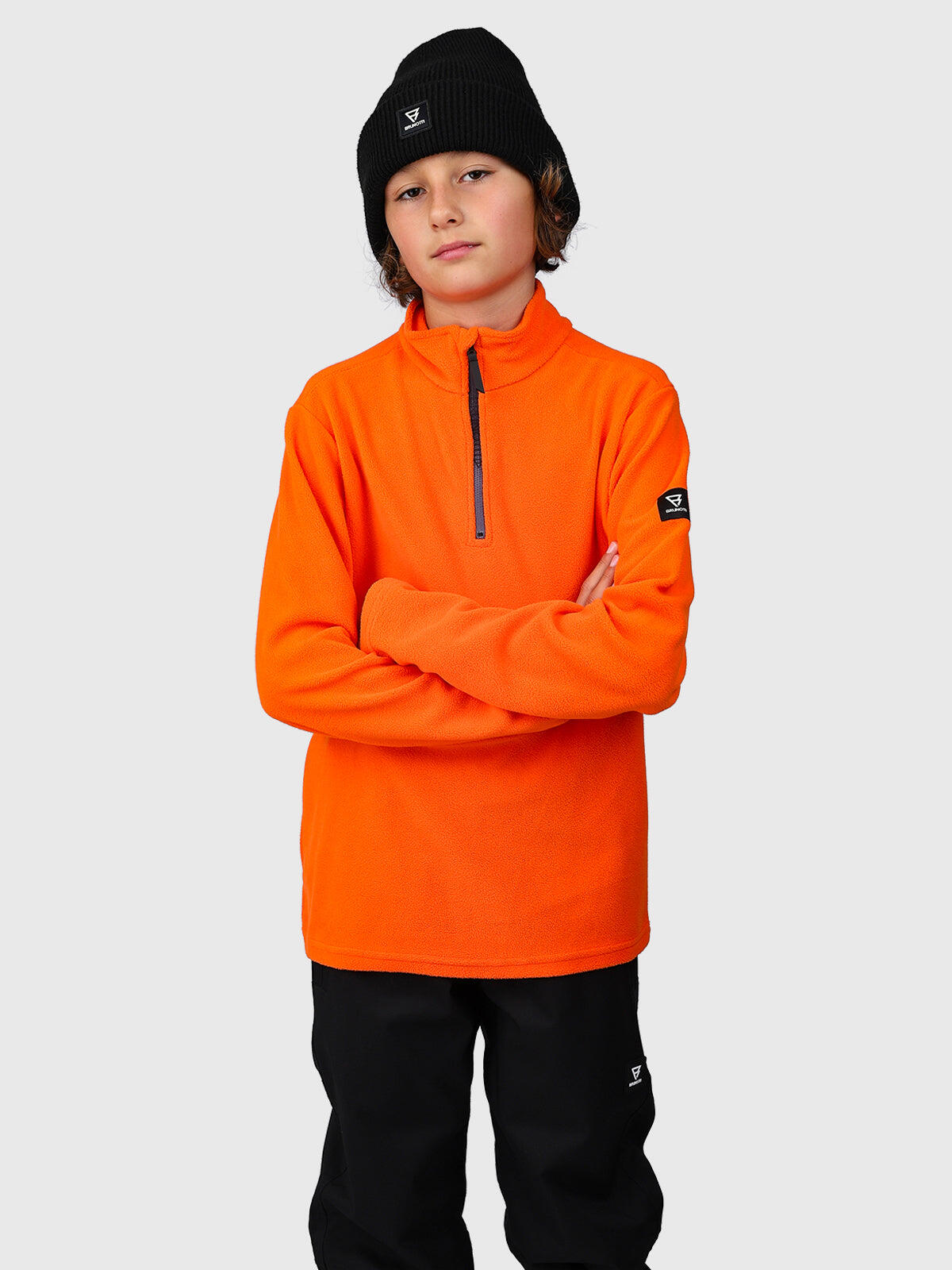 Tenny Jongens Fleece Outdoor Fleece Regular Fit Punch Orange 4/6