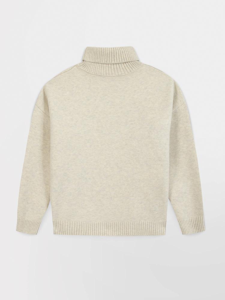 Pull col roulé Femme - BURLICOL Blanc/ecru 5/5