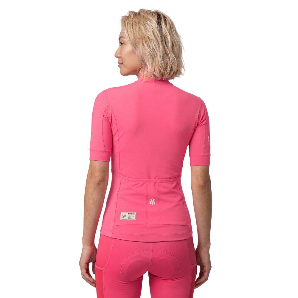Women Cycling 's short sleeve gravel jersey GM2-W Golden Pedals Red Red 2/8