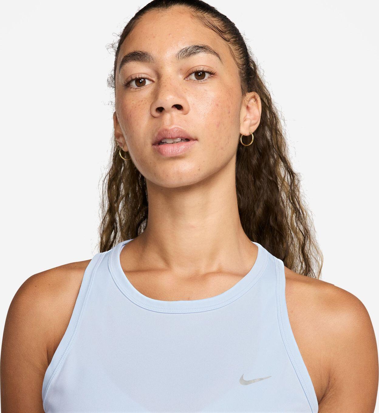 Nike Dri-Fit Tempo Tank Blauw 3/4