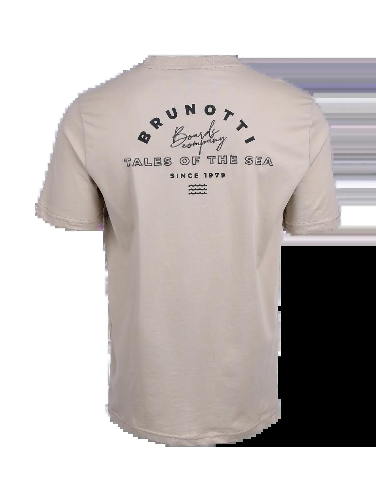 Janusai Heren T-Shirt Fashion Regular Fit Crewneck Feather Grey 2/6
