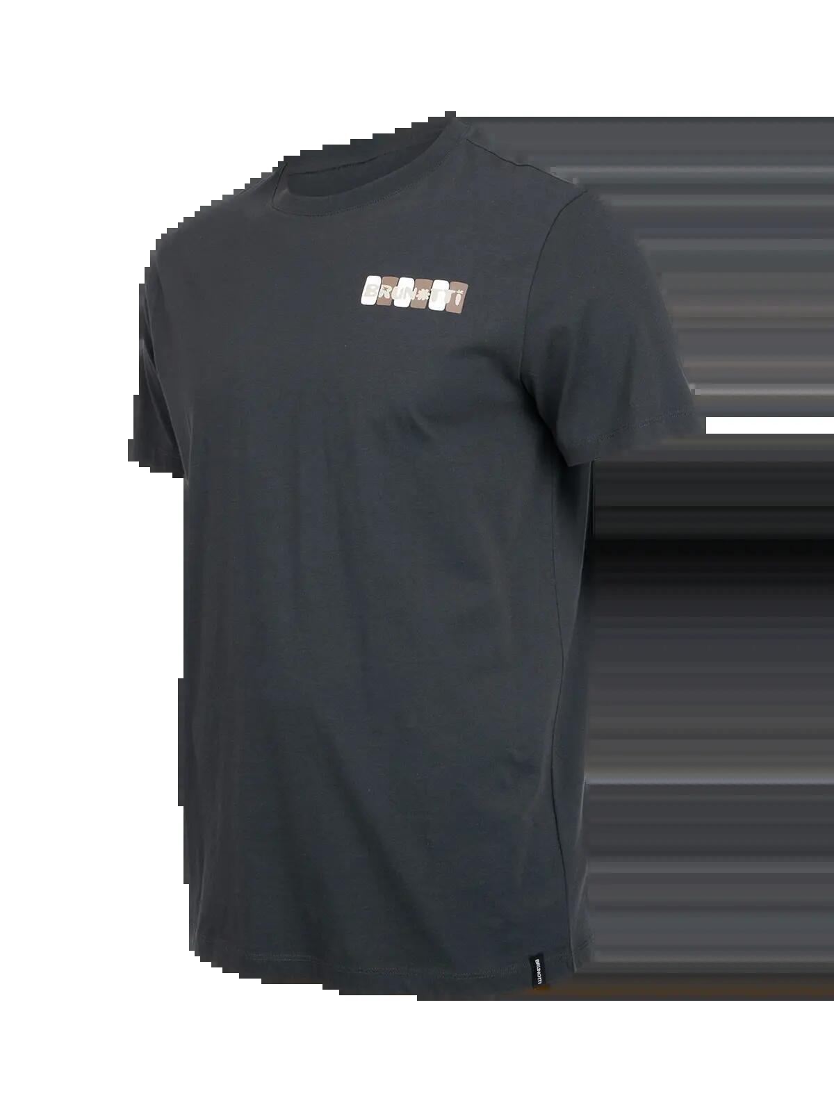 Pietros Heren T-Shirt Fashion Regular Fit Crewneck Pirate Black 3/6