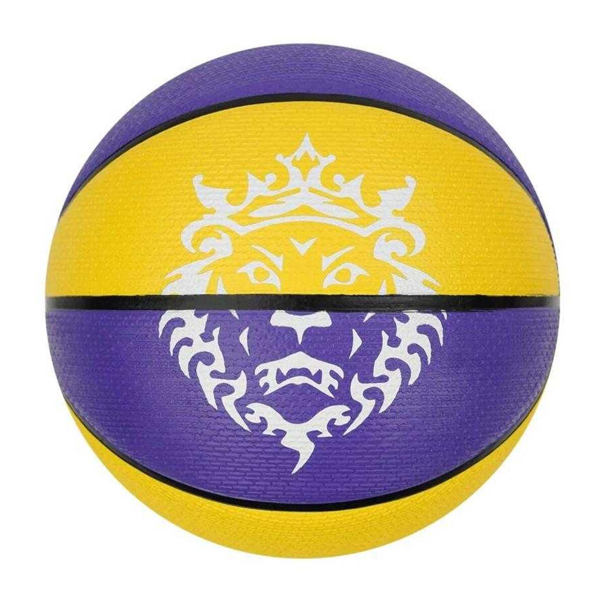 "Lebron James Playground 2.0" Basketball, 8 Panele Damen und Herren Gelb 7 3/5