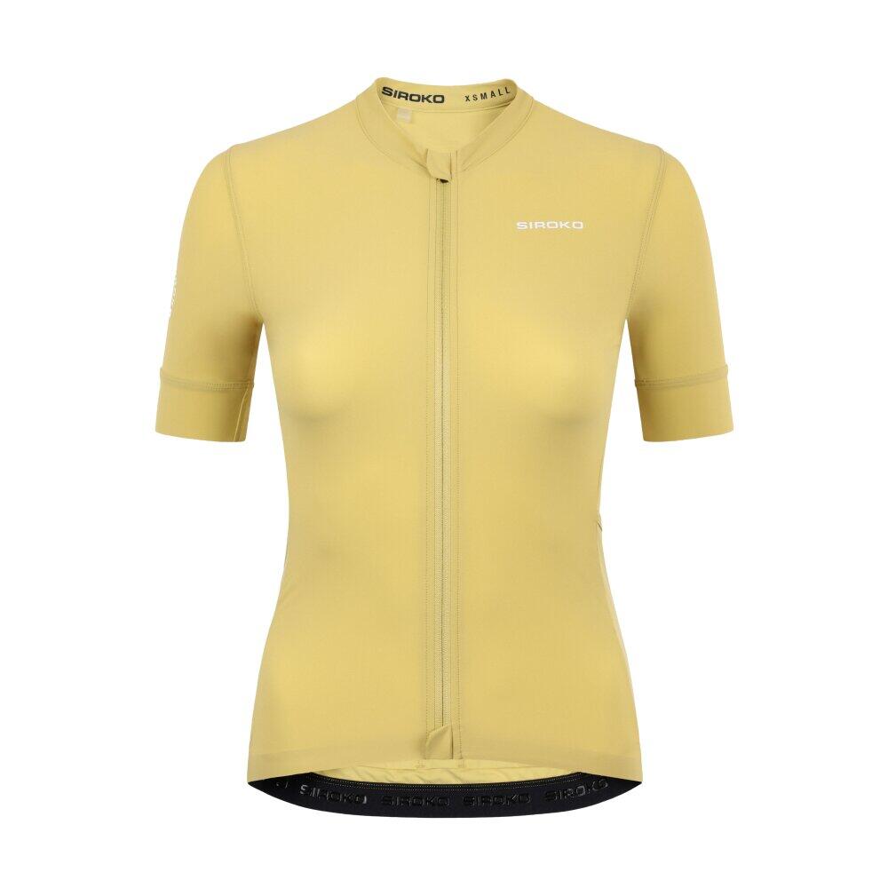Maglia da ciclismo gravel a maniche corte donna GM2-W Golden Pedals Green Verde 6/8