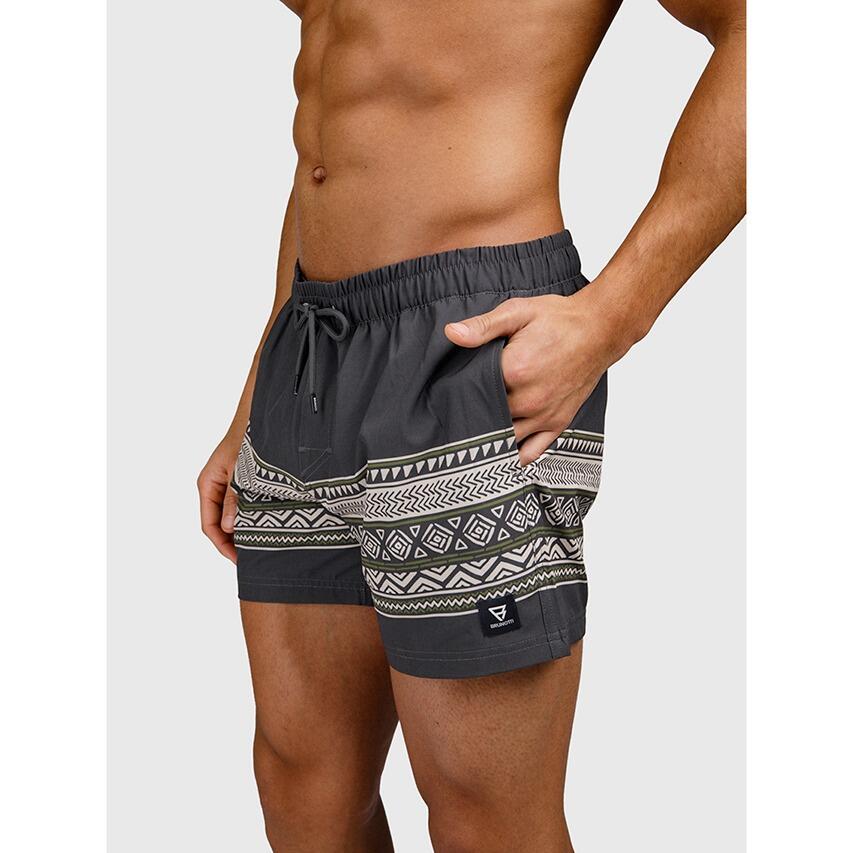 Heren Rits Zwemshort Arvide Grijs 6/7