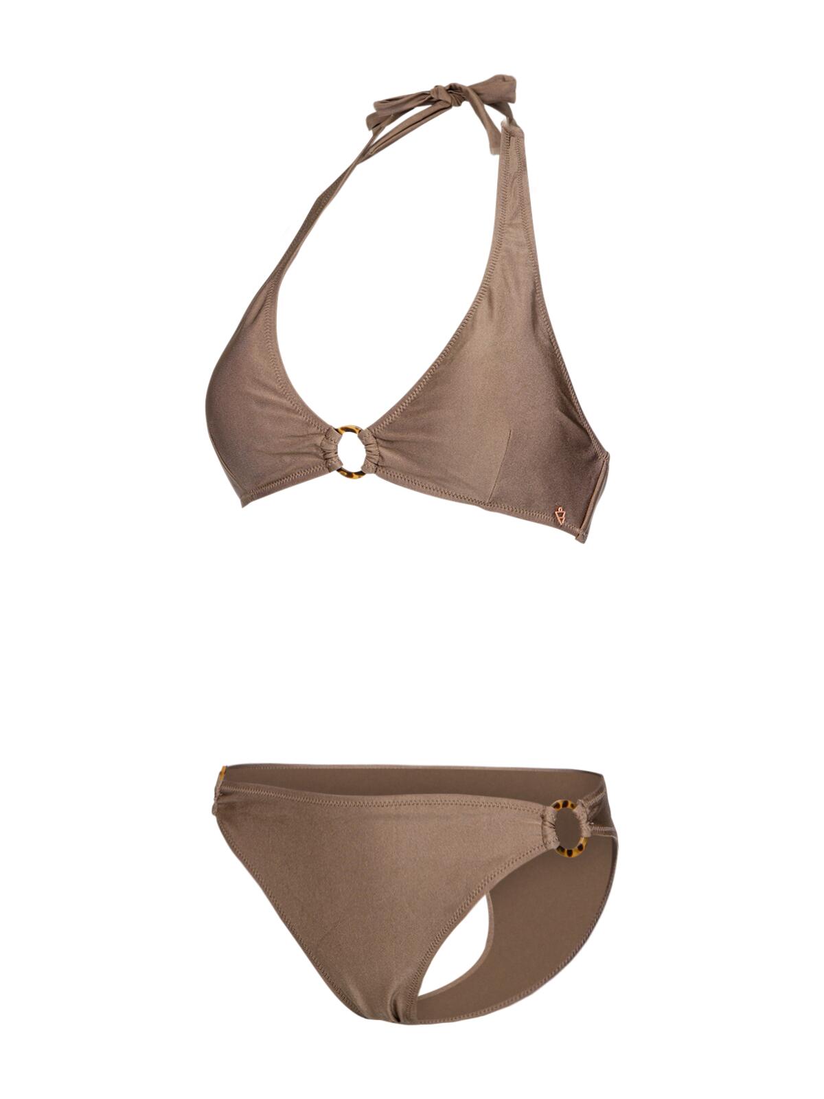 Hollymai-Shine Dames Bikini set Watersport Halter Style Shitake 3/6