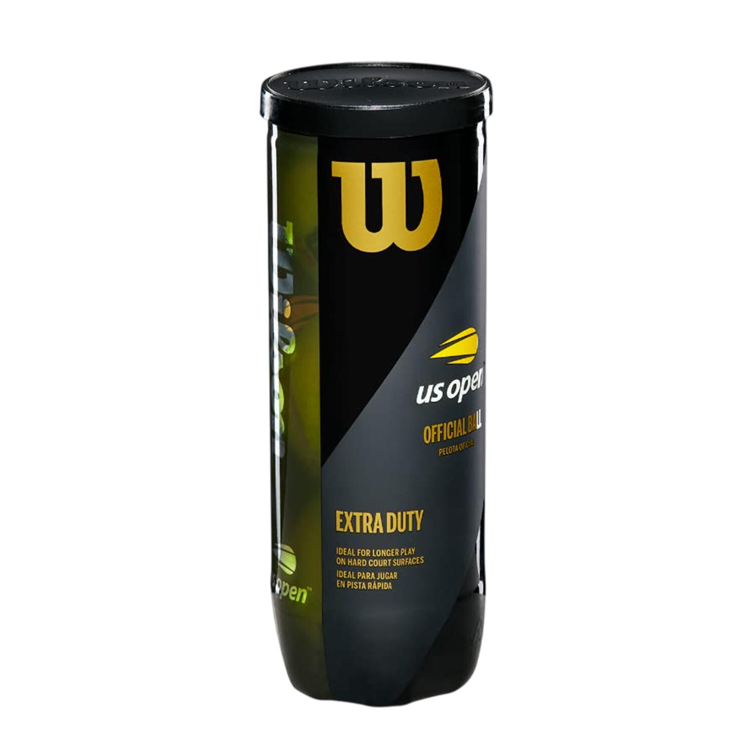 US Open Tennis Balls (Pack of 3) (Yellow) One Size 3/3