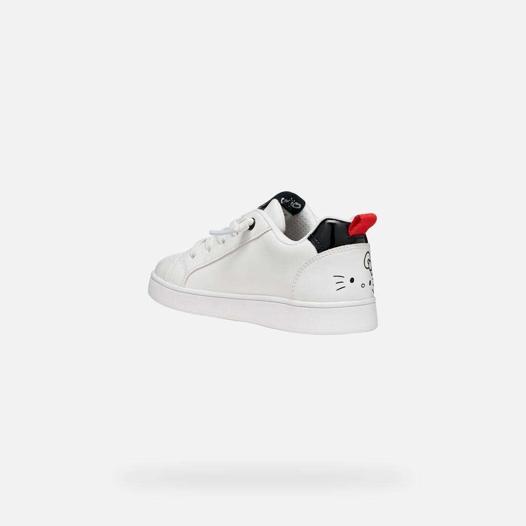 Baskets Fille J ECLYPER GIRL Blanc/Noir 4/7