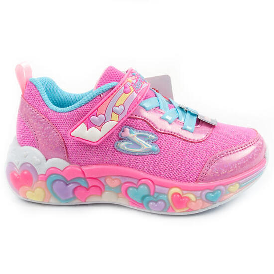 Buty sportowe dziecięce Skechers S Lights LED na rzep