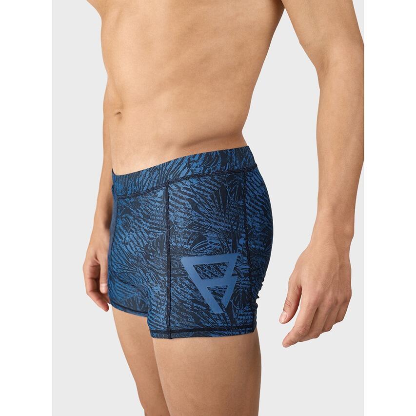 Heren Zwemboxer Samier Print Blauw 6/7