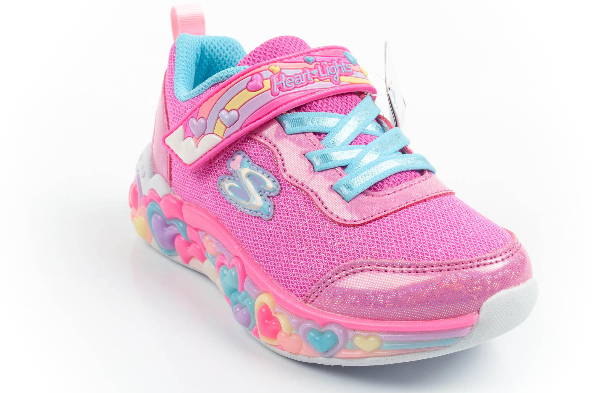 Buty sportowe dziecięce Skechers S Lights LED na rzep 2/7