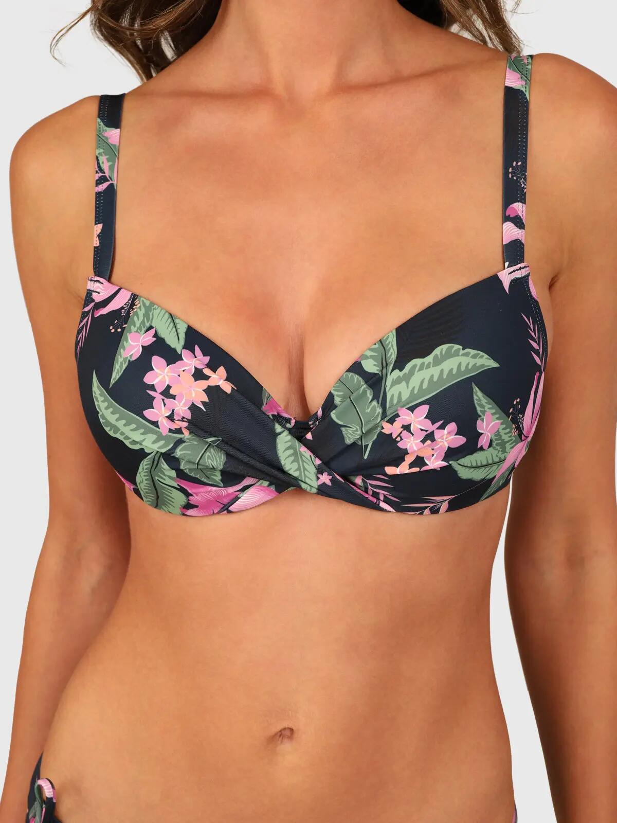 Stefana-Tropicana Dames Bikini Top Watersport Adjustable Straps Indigo Blue 4/7