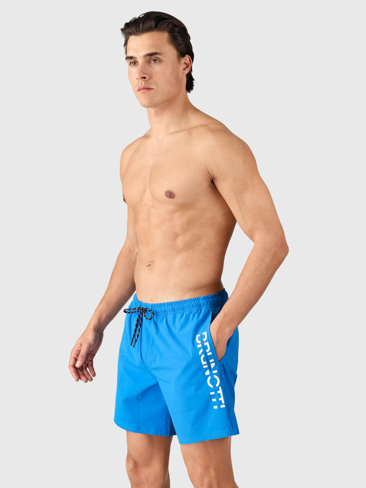 Cester Heren Zwembroek Watersport 4-Way Stretch Sneldrogend Neon Blue 5/6