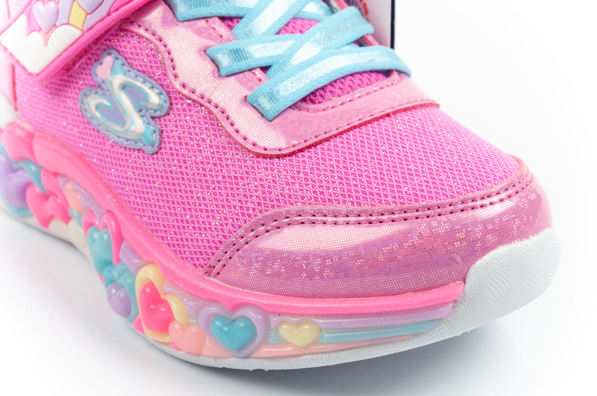 Buty sportowe dziecięce Skechers S Lights LED na rzep 5/7