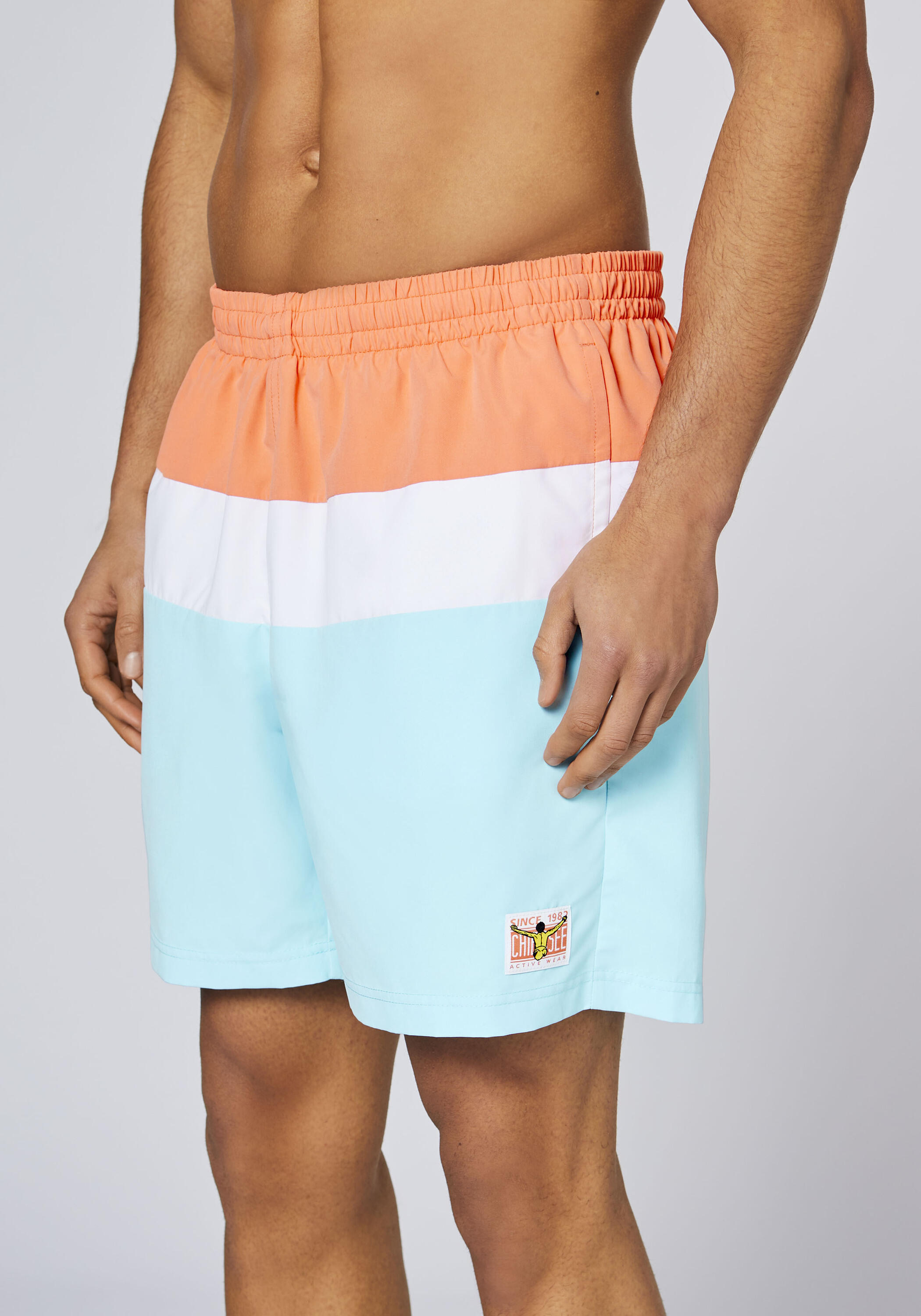 Badehose mit Blockstreifen 7/7