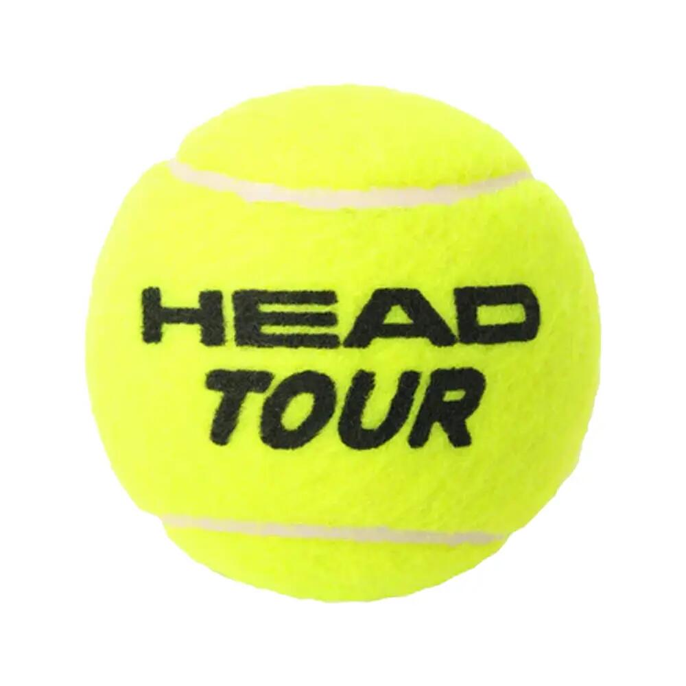 Tour Tennis Balls (Pack of 4) (Yellow) One Size 2/5
