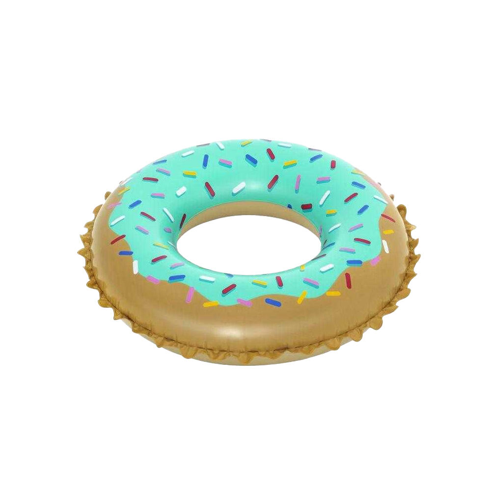 Flotador Hinchable Diseño Rosquilla/Donut Marrón, Azul Talla Única 3/6