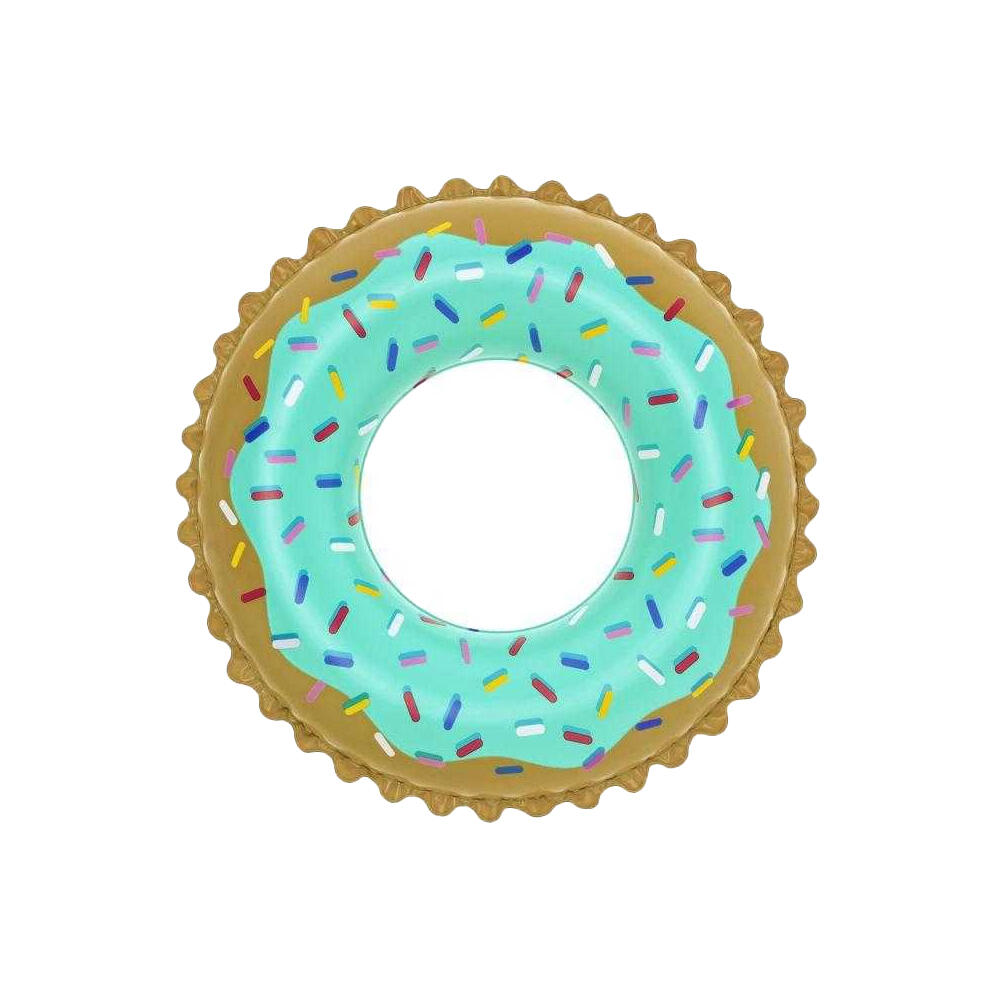 Flotador Hinchable Diseño Rosquilla/Donut Marrón, Azul Talla Única 2/6