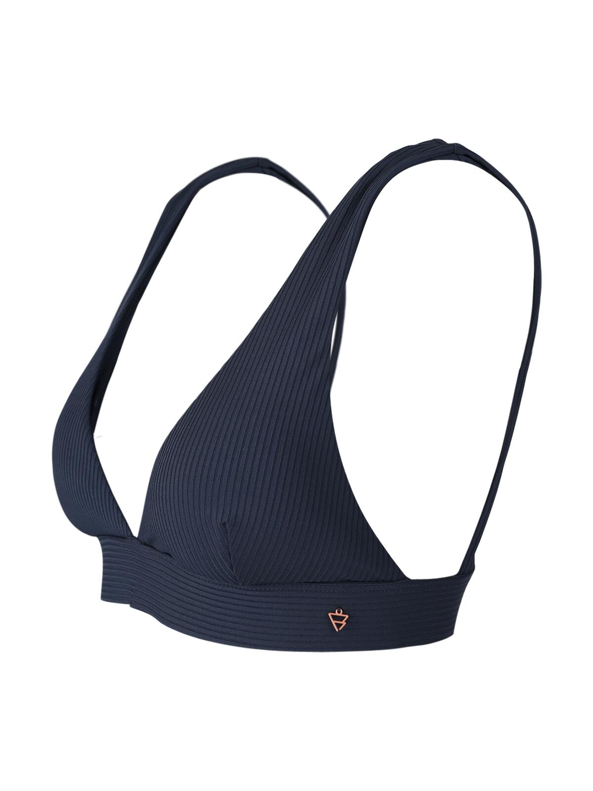 Forte-Rib Dames Bikini Top Watersport Regular Fit Indigo Blue 3/6