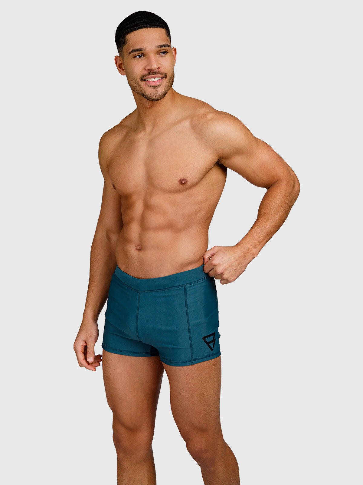 Heren Zwemboxer Samier Logo Groen 5/6