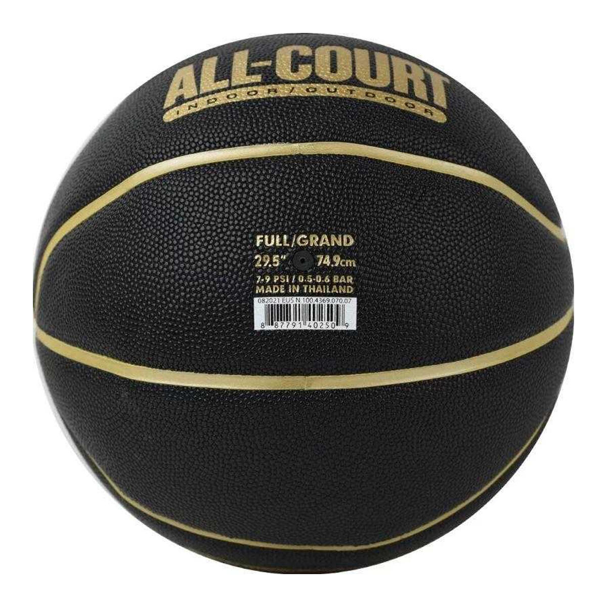 Ballon De Basket Tous Les Jours Motif/style 8 Panneaux ALL COURT (Noir) Taille 7 3/5