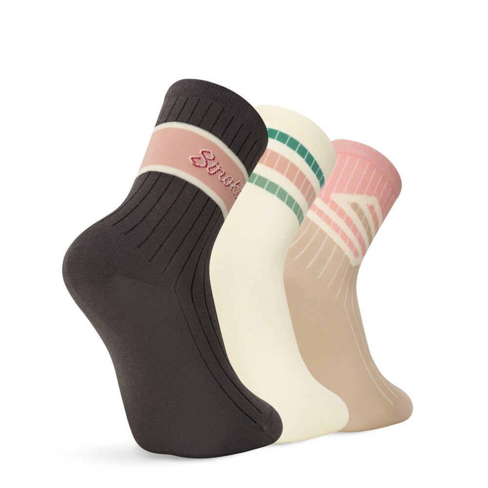 Kinderen Lifestyle katoenen sokken voor 3-pack Mini Club Pink Roze 2/6