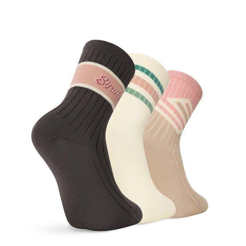 Șosete din bumbac pentru copii, pachet de 3 Mini Club Pink Roz