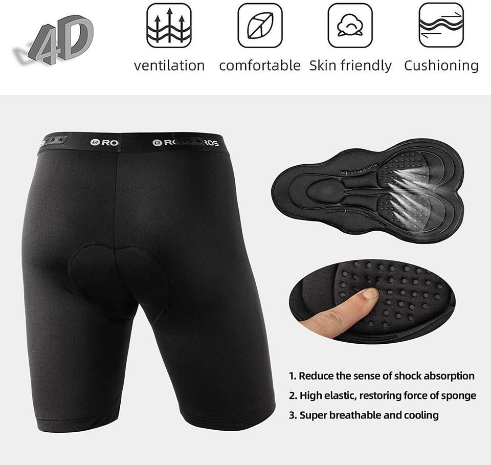 ROCKBROS Mountainbike Shorts Herren Leicht Schnelltrocknend Sport 3/7