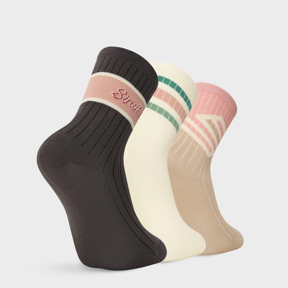 Kinderen Lifestyle katoenen sokken voor 3-pack Mini Club Pink Roze 6/6