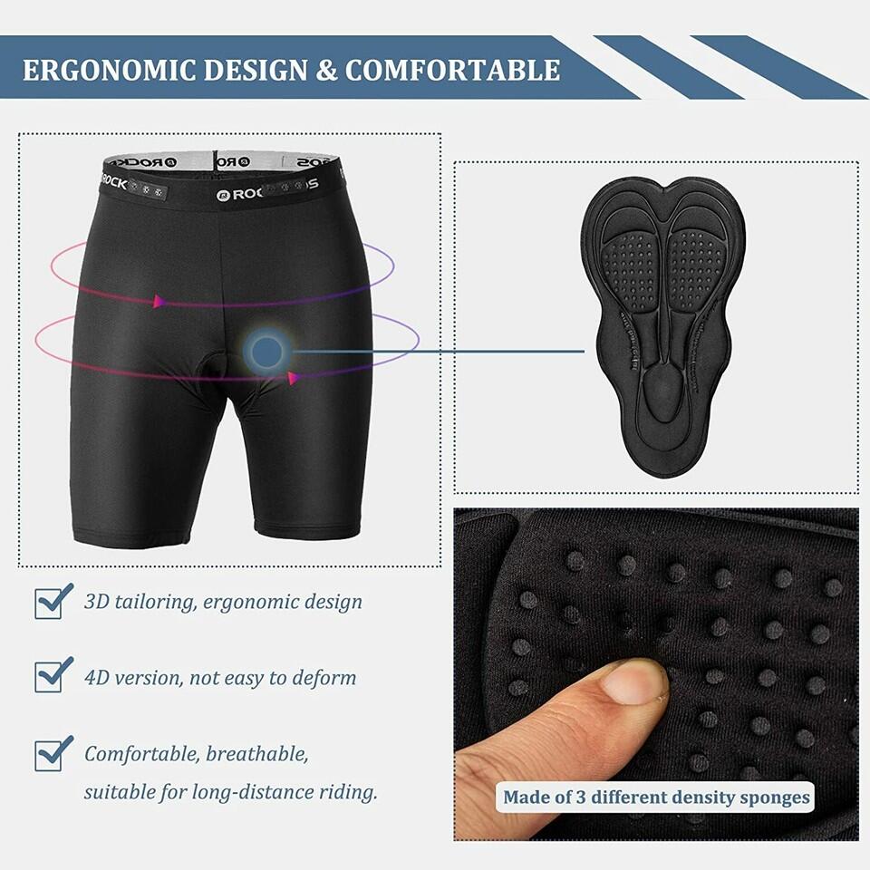 ROCKBROS Mountainbike Shorts Herren Leicht Schnelltrocknend Sport 4/7