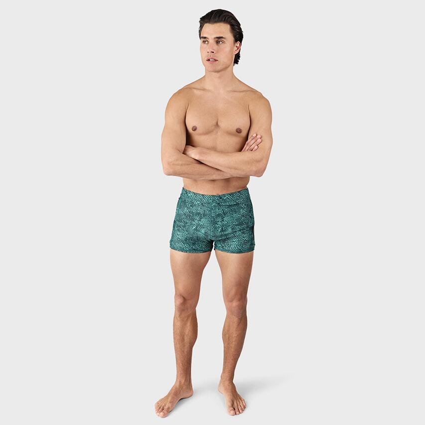 Heren Zwemboxer Samier Print Groen 4/7