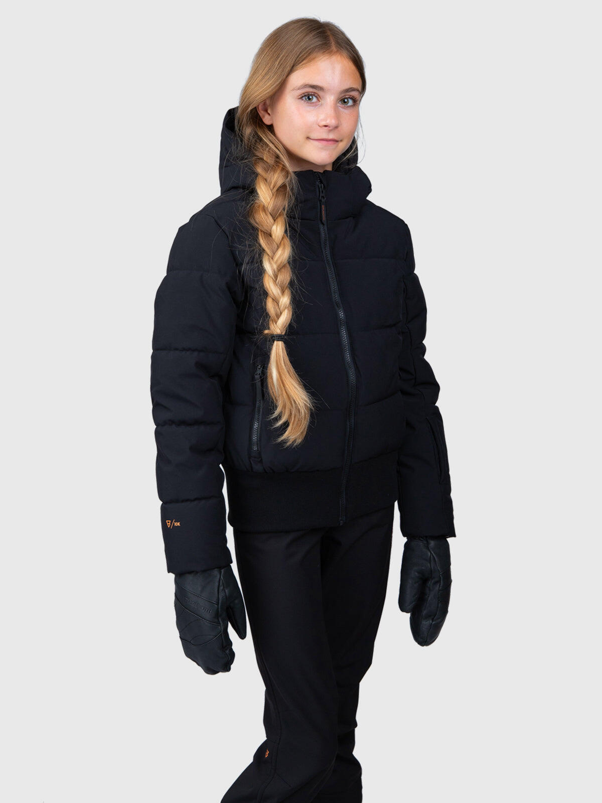 Suncrowny Meisjes Snow Jacket Wintersport Regular Fit Black 5/6