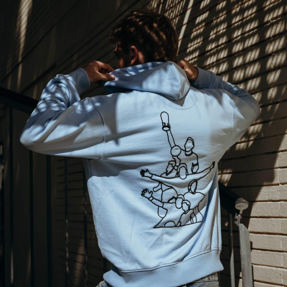 Argentinië Legends - Geborduurde hoodie - Blauw – COPA Football 2/7