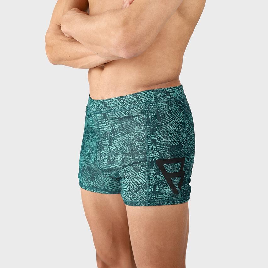 Heren Zwemboxer Samier Print Groen 6/7
