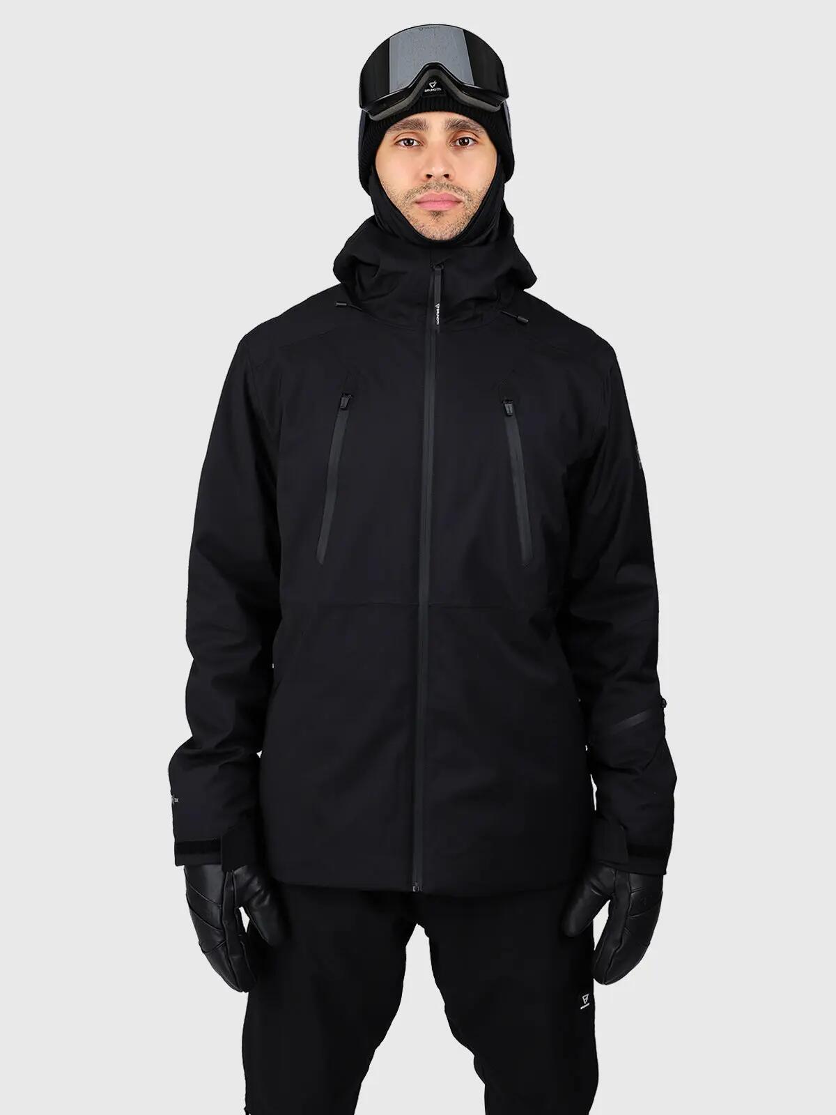 Norrow Herren Schneejacke Wintersport 20K Wasserdichtigkeit Black 4/6