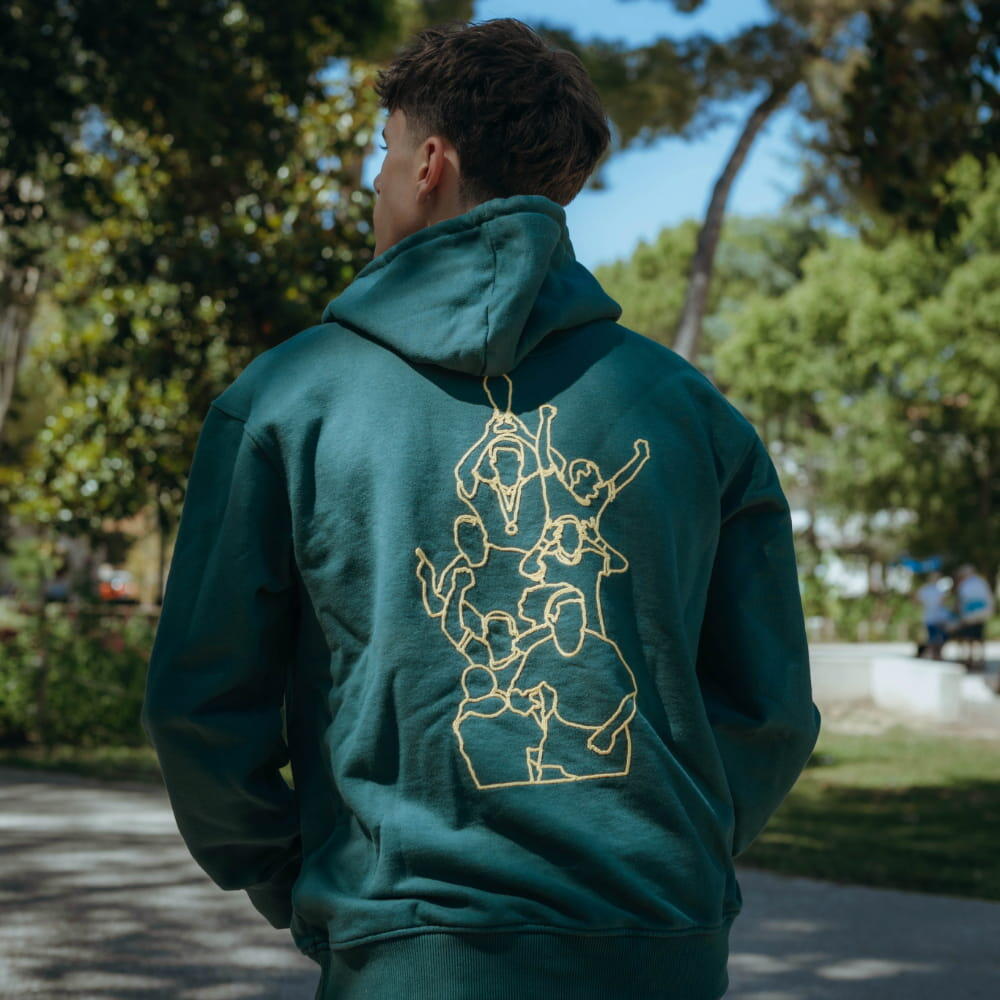 Brazilië Legends - Geborduurde hoodie - Groen – COPA Football 2/7