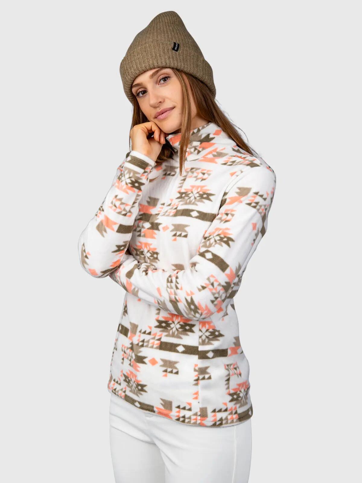 Misma-Print Dames Fleece Outdoor Fleece Regular Fit Arctic Desert Flower 5/6