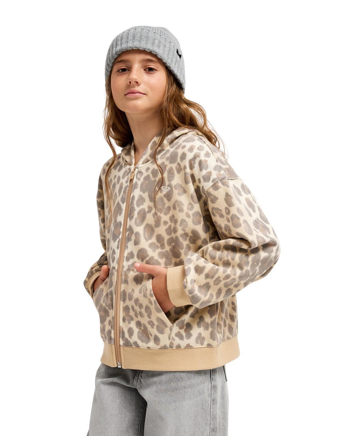 Kapuzenpulli mit Reißverschluss TWENTY FIVE MILES Beige Meisjes 4-16 3/4