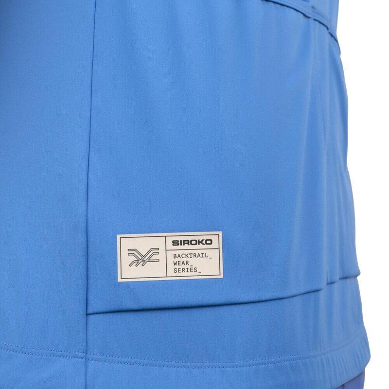 Tricou de pentru bărbați, cu jumătate de fermoar GM5 Terraquest Blue Albastru