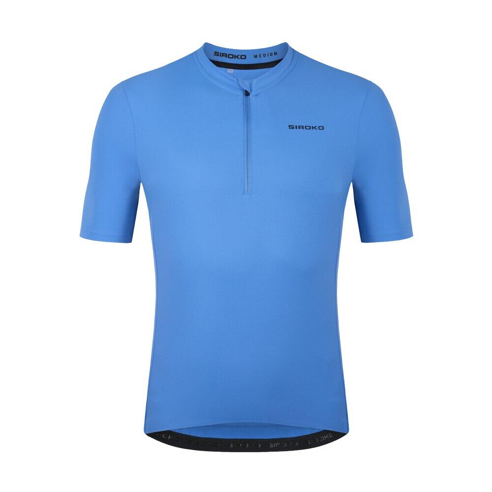 Camisola de ciclismo gravel de meio fecho zipper para homem GM5 Terraquest Blue 6/7