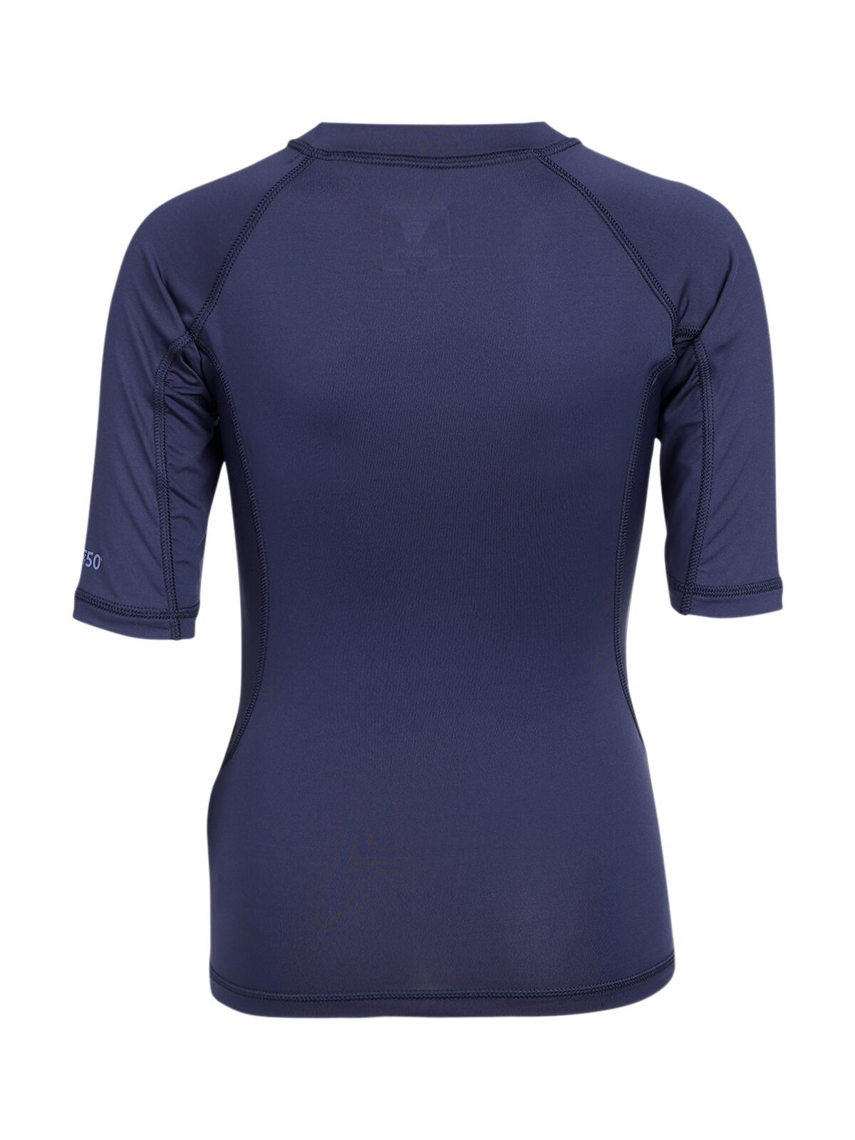 Waveguardy Jongens Rashguard Watersport Fast drying Short sleeves Indigo Blue 2/3