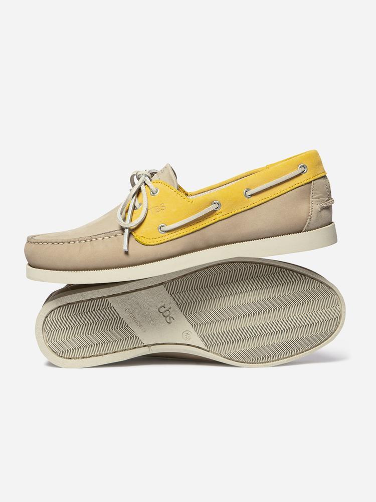 Chaussures bateau homme PHENIS Beige / Mimosa 3/5