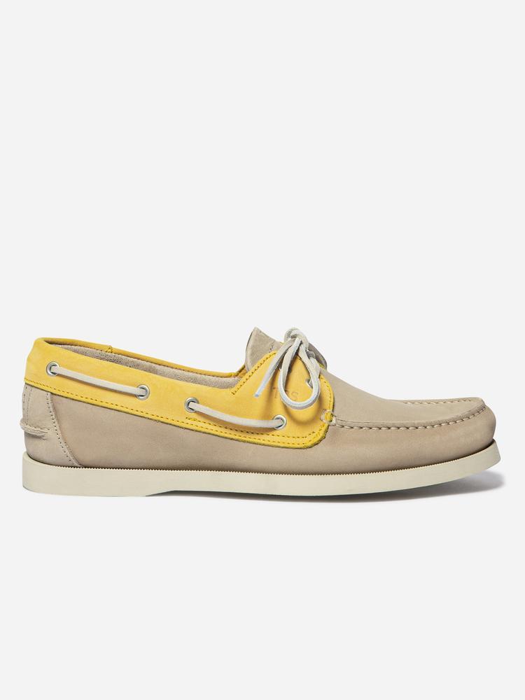 Chaussures bateau homme PHENIS Beige / Mimosa 5/5